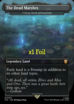 MTG Foil Borderless CMD: LOTR: Tales of Middle-earth LTC The Dead Marshes MINT - Image 1