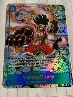 One Piece Monkey D. Luffy Snakeman Manga A fist of Divine Speed OP11-118 English - Image 1