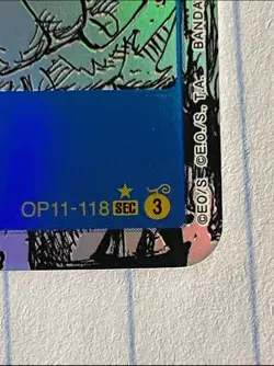 One Piece Monkey D. Luffy Snakeman Manga A fist of Divine Speed OP11-118 English - Image 5