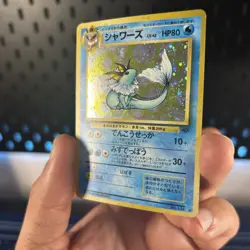Vaporeon, #134, Japanese Jungle, 1997 Vintage Holo Rare, LP- Pokemon Card - Image 3