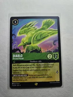 Disney Lorcana Ursula's Return Diablo Devoted Herald 70/204 Legendary Non-Foil - Image 1