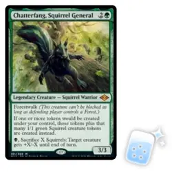 CHATTERFANG, SQUIRREL GENERAL Modern Horizons 2 Magic MTG MINT CARD - Image 1