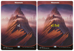 MTG 2x Unstable UST Mountain (1 Foil & 1 Reg) MINT - Image 1