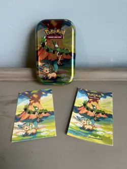 Pokemon TCG Vibrant Paldea Mini Tin With Stickers And Info Card. NO PACKS - Image 5