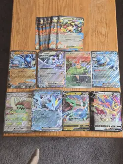 Pokemon Jumbo Cards, Lot of 9, Rayquaza, Lugia, Victini, Blastoise, Lucario NM - Image 1