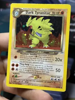 #3 Dark Tyranitar 11/105 2000 Neo Destiny 2000 Holo Rare WOTC Pokemon Card TCG - Image 4