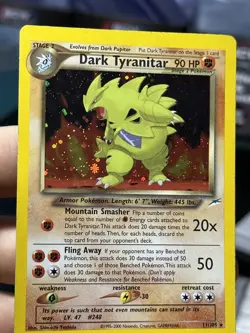 #3 Dark Tyranitar 11/105 2000 Neo Destiny 2000 Holo Rare WOTC Pokemon Card TCG - Image 5