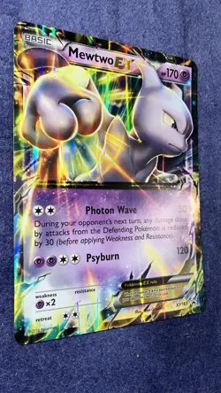 Mewtwo EX XY183 - Holo Rare - Black Star Promo - Pokemon Card near mint - Image 1