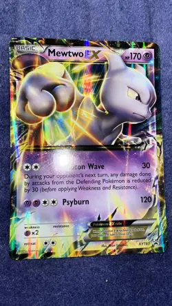 Mewtwo EX XY183 - Holo Rare - Black Star Promo - Pokemon Card near mint - Image 2