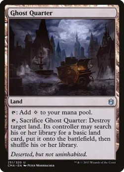 Ghost Quarter - Light Play MTG Commander Anthology - Image 1