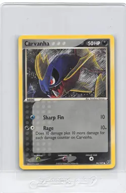 CARVANHA 56/107 - NON-HOLO - COMMON - EX Deoxys - 2005 POKEMON CARD - NM/M - Image 1