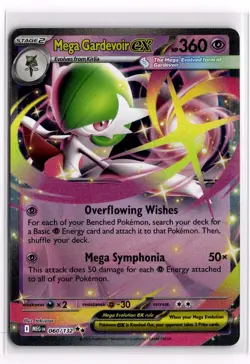 Pokemon Card Mega Gardevoir ex 60/132 Double Rare Mega Evolution - Image 1