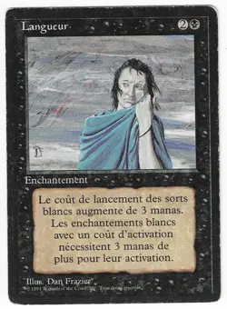 ►Magic-Style◄ MTG - Gloom - French Revised FBB - Played - Image 1