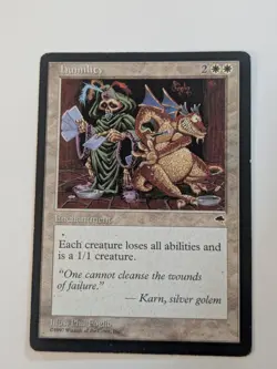 Humility Tempest Moderately Played Regular Finish Magic The Gathering MTG - Image 1