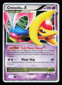 Cresselia LV.X 103/106 Ultra Rare Great Encounters Pokemon Card - Image 1