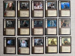 Lord of the Rings TCG 15 Rare Card Lot Dawrf Gloin Gimli - Image 1