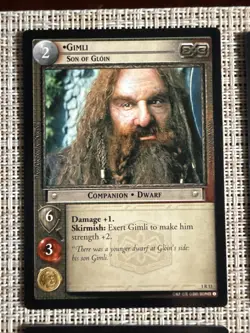 Lord of the Rings TCG 15 Rare Card Lot Dawrf Gloin Gimli - Image 2