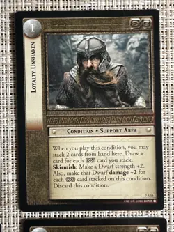 Lord of the Rings TCG 15 Rare Card Lot Dawrf Gloin Gimli - Image 3