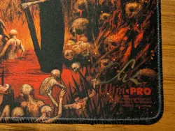 MTG Seb McKinnon Damnation Stitched Playmat Signed Kickstarter - Image 2