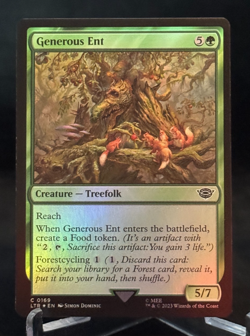 MTG LTR Lord of the Rings Middle-earth Foil Generous Ent - Common - Image 1