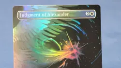 JUDGMENT OF ALEXANDER (BORDERLESS) FOIL - COMMANDER: FINAL FANTASY MTG MAGIC - Image 2