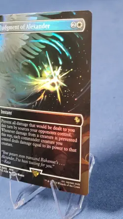 JUDGMENT OF ALEXANDER (BORDERLESS) FOIL - COMMANDER: FINAL FANTASY MTG MAGIC - Image 4