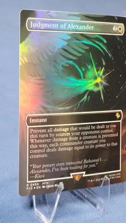 JUDGMENT OF ALEXANDER (BORDERLESS) FOIL - COMMANDER: FINAL FANTASY MTG MAGIC - Image 5