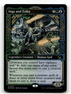 Inga and Esika (Showcase) 310 Foil R March of the Machine - Image 1