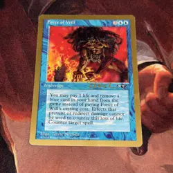 Force Of Will X1 Mtg World Championships Mp/Hp See Pics - Image 1