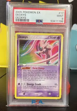 Deoxys 2005 EX Deoxys #17/107 Pokemon PSA MINT 9 - Image 1