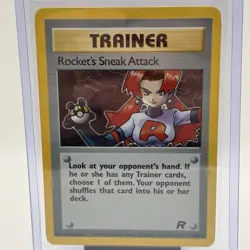 Rocket's Sneak Attack 16/82 Pokemon TCG Team Rocket Unlimited Holo LP - Image 1