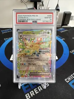 2025 Pokemon Pre En Leafeon Ex Surprise Box Exclusive PSA 10 - Image 1