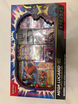 Pokemon TCG Mega Lucario ex Premium Figure Collection Box Factory Sealed In Hand - Image 1