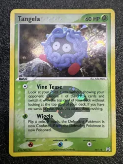 Pokemon Tangela EX FireRed & LeafGreen 30/112 Reverse Holo Pokeball LP+ NM Card - Image 3