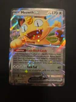 Pokemon TCG Perfect Order Meowth EX 062/088 Double Rare Holo NM Near Mint - Image 1