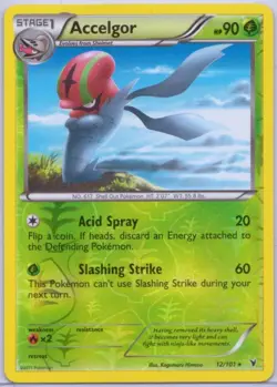 Accelgor - 12/101 - Reverse Holo - Black & White 3: Noble Victories - Pokemon - Image 1