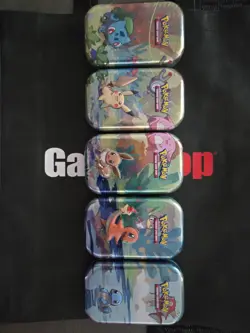 Pokemon TCG Kanto Friends Mini Tins-Complete Art Set - Image 1