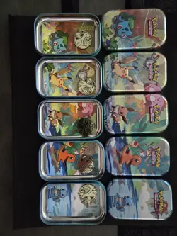 Pokemon TCG Kanto Friends Mini Tins-Complete Art Set - Image 3