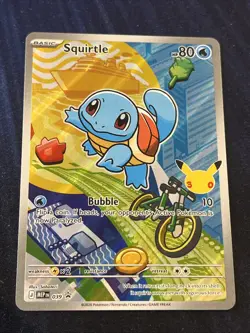 First Partner Illustration Squirtle Promo Full Art Holo 037 Pokemon TCG - Image 1