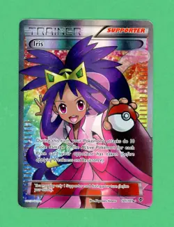 Iris Trainer Supporter Pokemon Plasma Blast Full Art 101/101 HP - Image 1