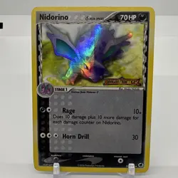 Pokemon TCG Nidorino 35/101 (Delta Species) EX Dragon Frontiers Reverse Holo MP - Image 1