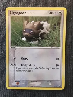 Pokemon Zigzagoon 74/106 Yuka Morii Clay Art. Near Mint. - Image 1