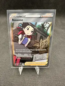 Roxanne GG66/GG70 Crown Zenith Galarian Gallery NM Full Art Pokemon - Image 1