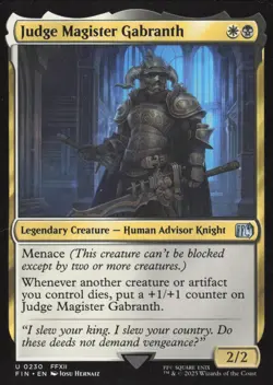 Judge Magister Gabranth- 230 - FINAL FANTASY- Near Mint - MTG - Image 1