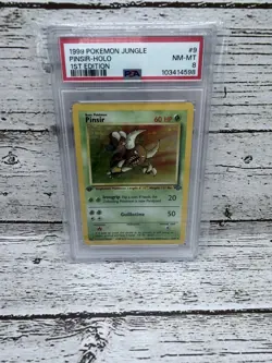 Pokemon TCG Jungle Pinsir Holo Rare 1st Edition 9/64 PSA 8 1999 HP 60 - Image 1
