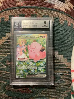 2025 POKEMON JTG EN-JOURNEY TOGETHER #184 LILLIE'S CLEFAIRY EX BGC 9 - Image 1