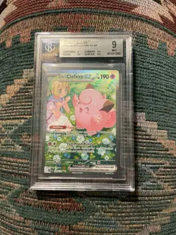 2025 POKEMON JTG EN-JOURNEY TOGETHER #184 LILLIE'S CLEFAIRY EX BGC 9 - Image 2