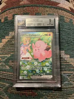 2025 POKEMON JTG EN-JOURNEY TOGETHER #184 LILLIE'S CLEFAIRY EX BGC 9 - Image 4