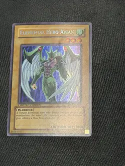 Yugioh! Elemental Hero Avian EHC1-EN001 Secret Rare Limited Edition LP-MP - Image 4