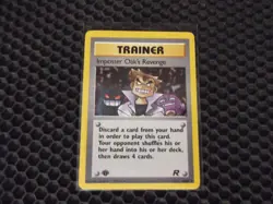Pokemon TCG WOTC Team Rocket IMPOSTER OAK'S REVENGE NON- Holo Card 76/82 NM/LP - Image 1
